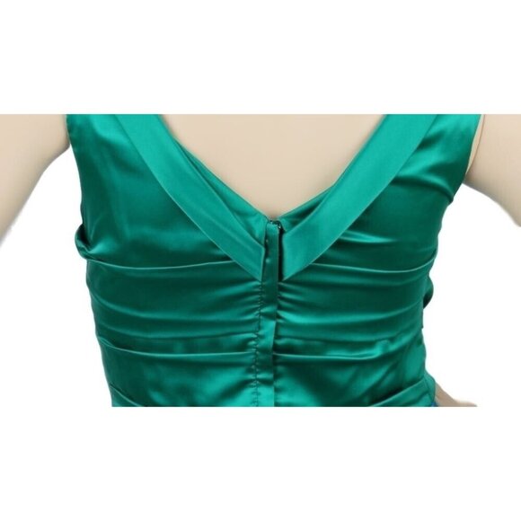 Womens Dress Size 4 Rouched Sleeveless V Neck Express - Picture 9 of 11